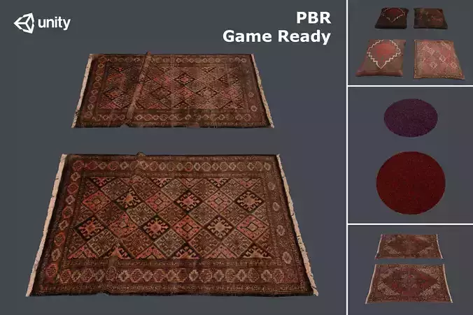 PBR Game Ready Rugs two oriental