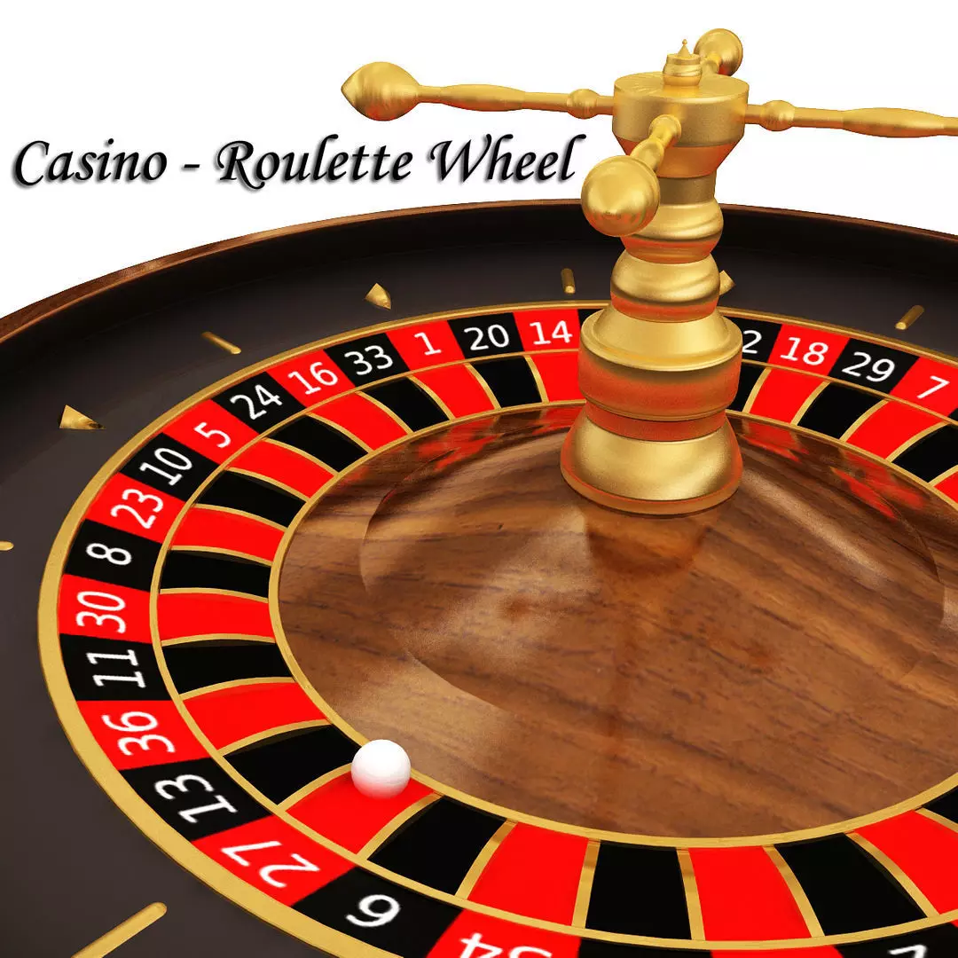 Casino - Roulette Wheel Low-poly 3D model
