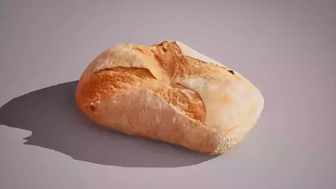 Wheat Bread Game ready model 4K triangles 4K PBR textures