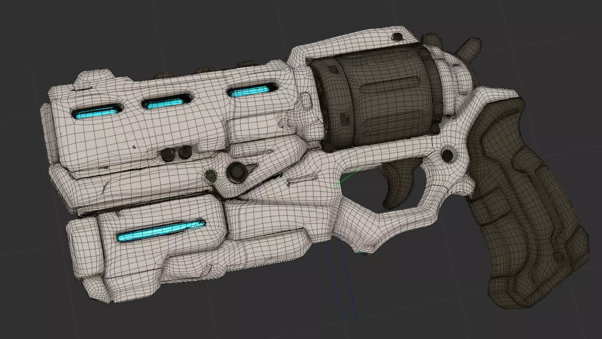 Neuroflame Low-poly 3D model_2