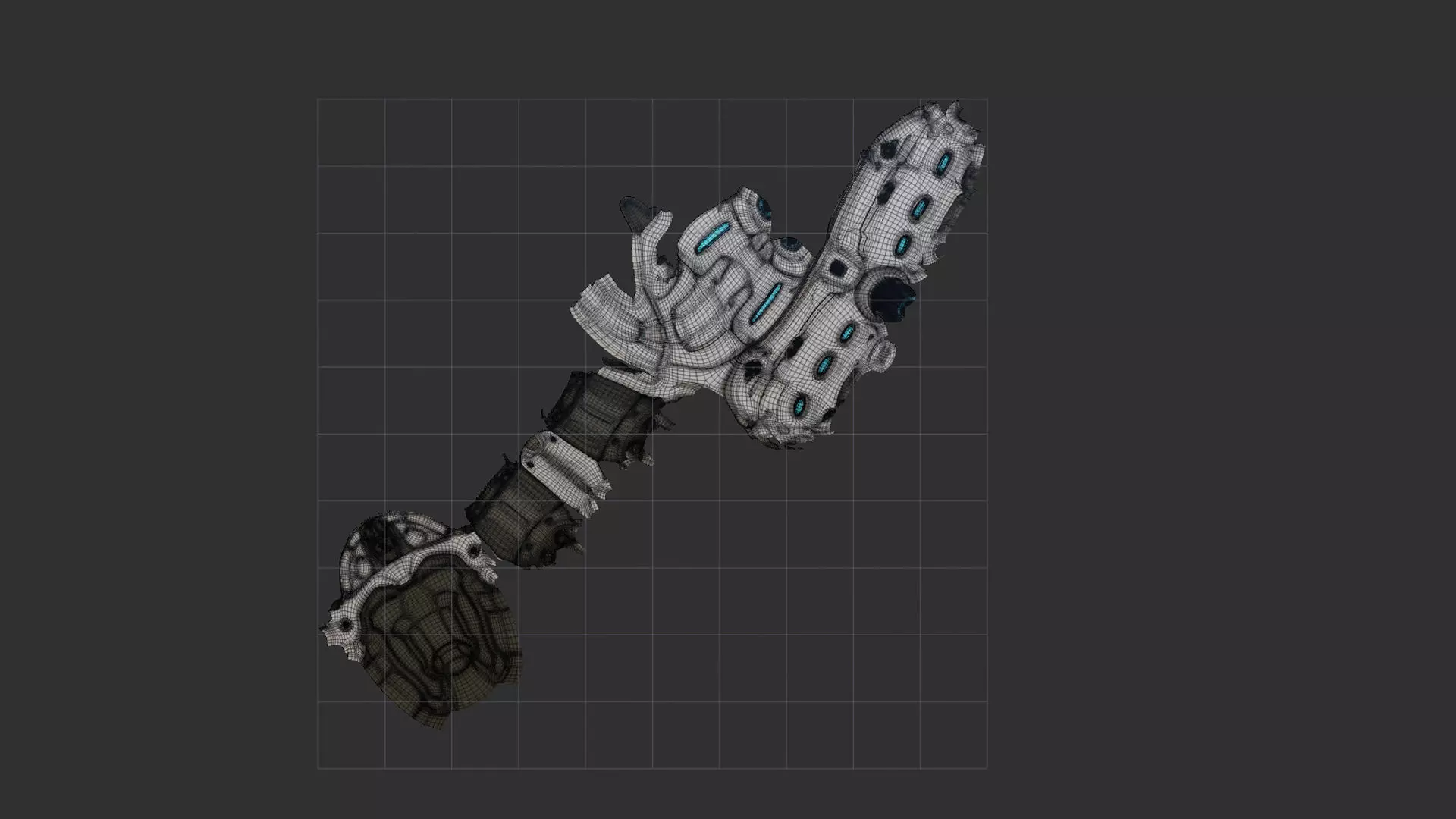 Neuroflame Low-poly 3D model_4