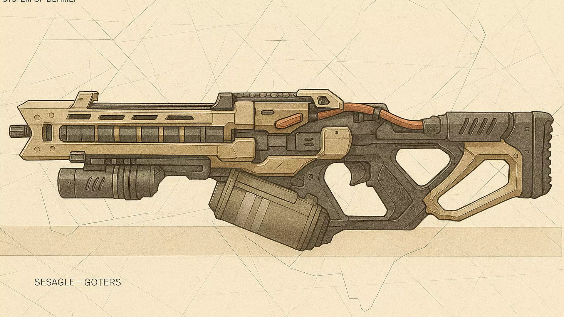 Phantom Rail Low-poly 3D model_0