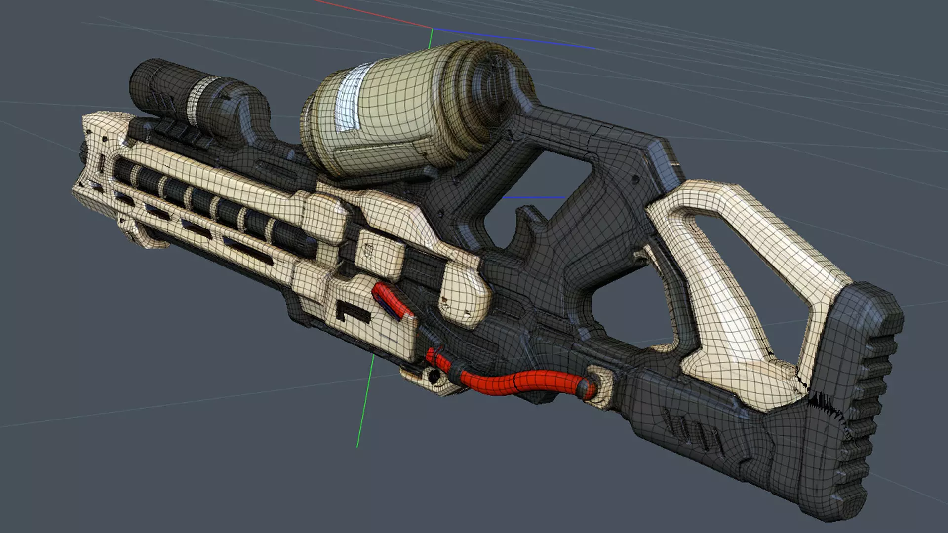 Phantom Rail Low-poly 3D model_3