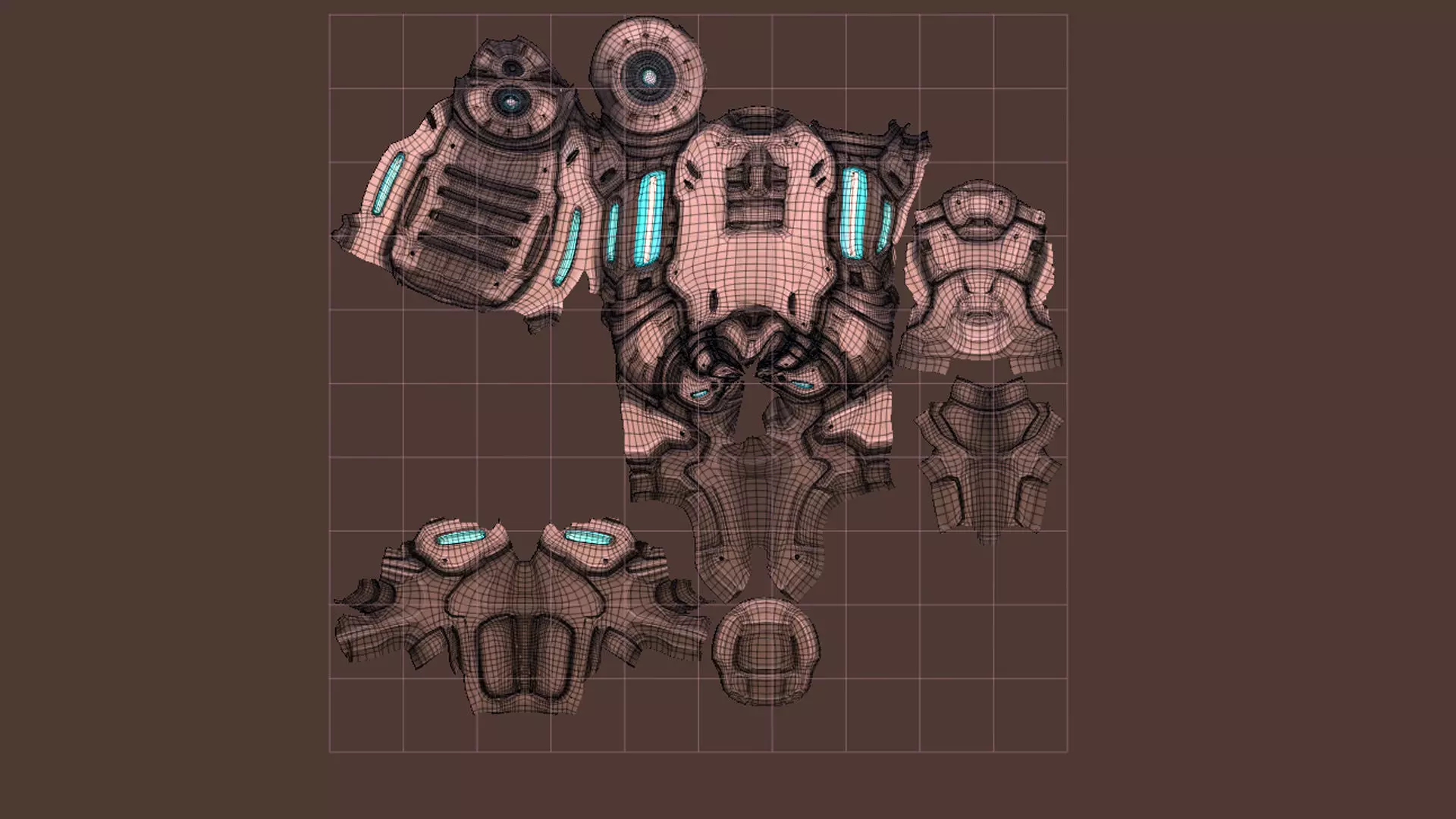 Plasmavore Low-poly 3D model_3