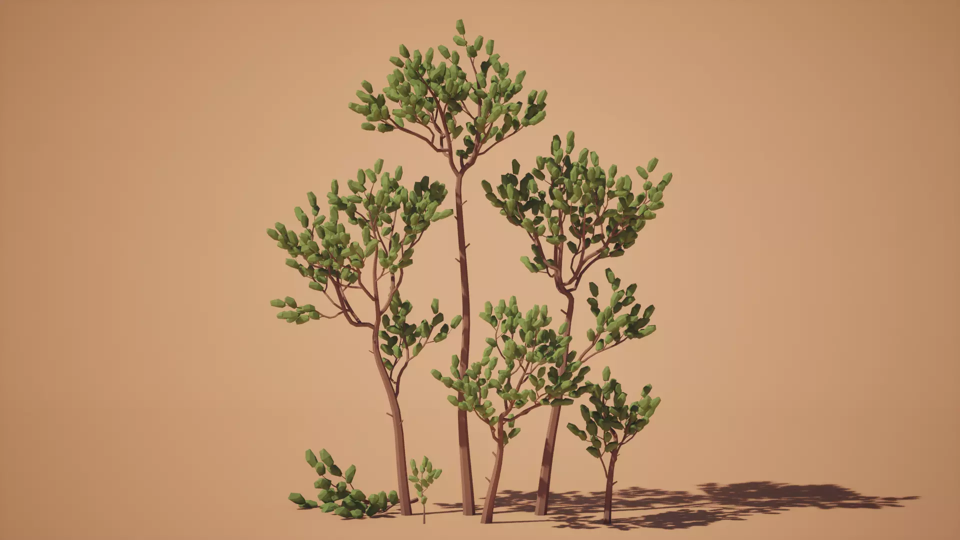 Low Poly Pine Trees - UE5 Low-poly 3D model_5