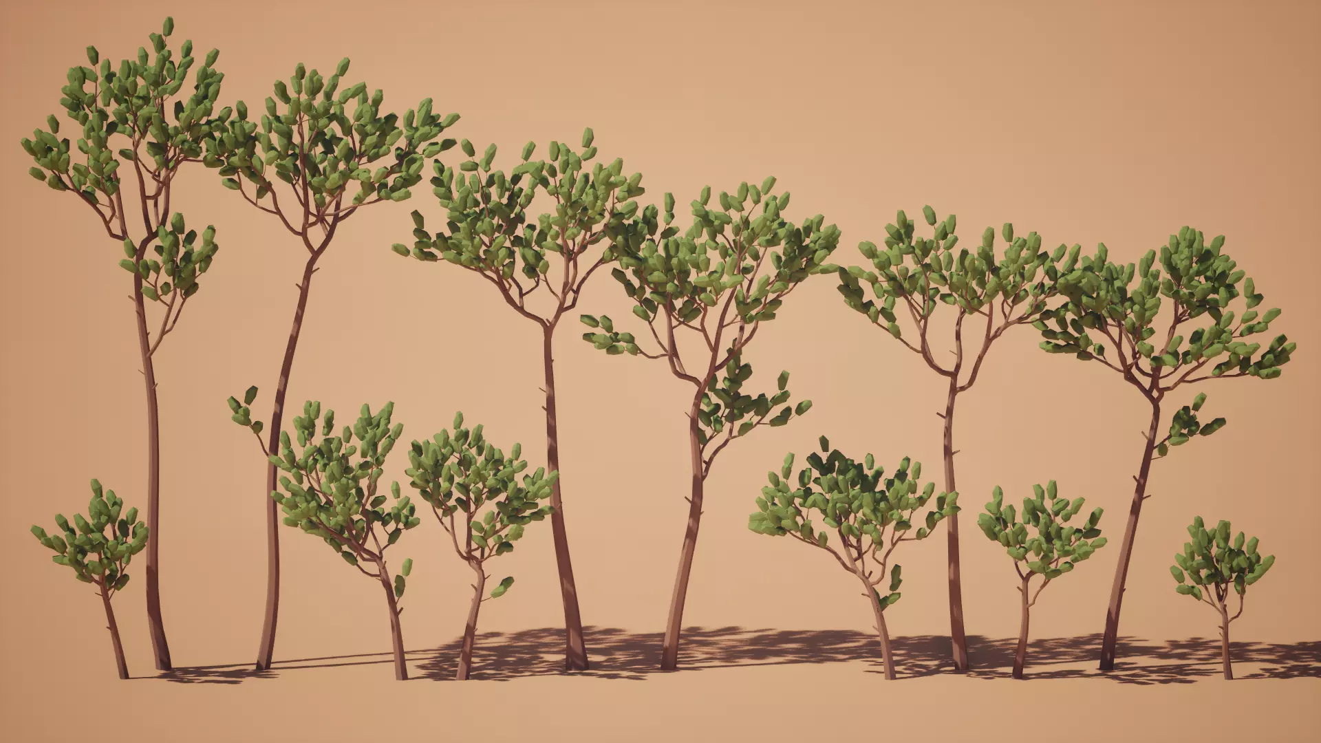 Low Poly Pine Trees - UE5 Low-poly 3D model_3