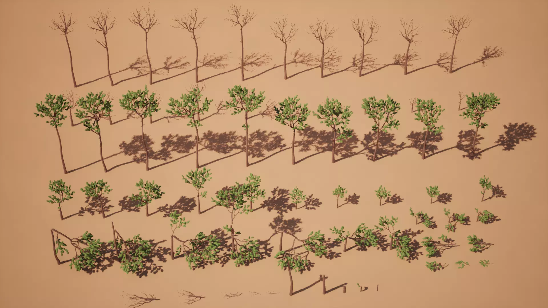 Low Poly Pine Trees - UE5 Low-poly 3D model_2