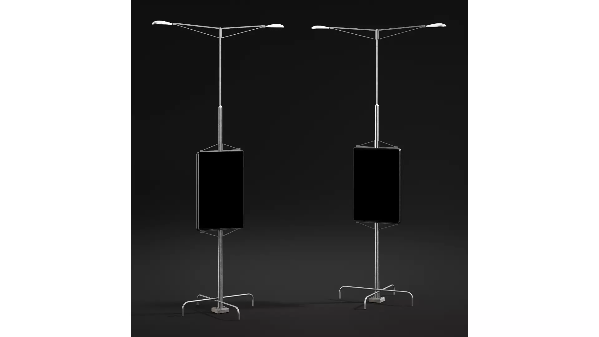 Street Lights Low-poly 3D model_2