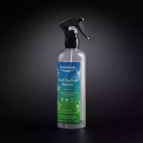 Trigger Spray Bottle 250 ml Low-poly 3D model