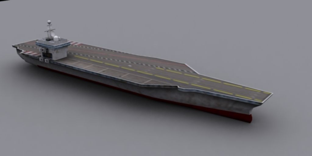 Military BattlesShip Low-poly 3D model_10