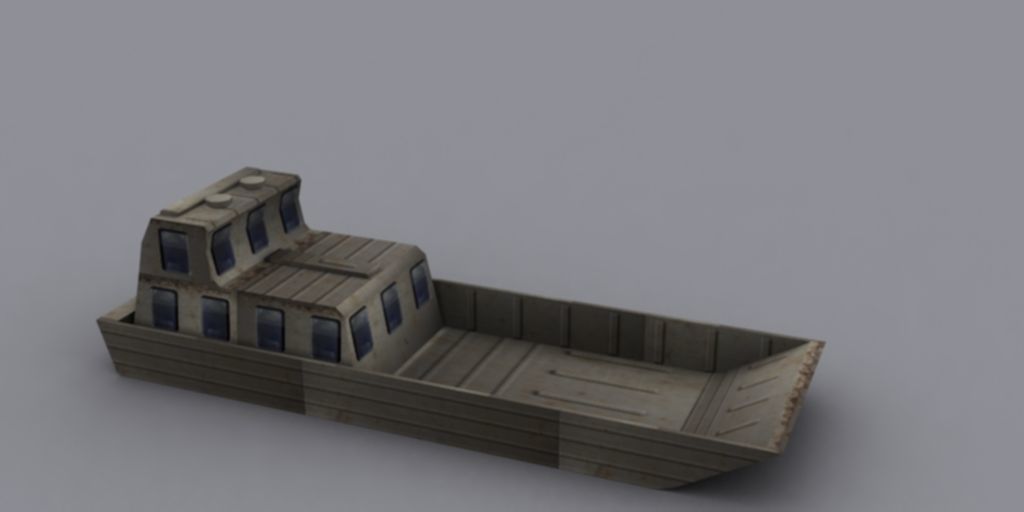Military BattlesShip Low-poly 3D model_8
