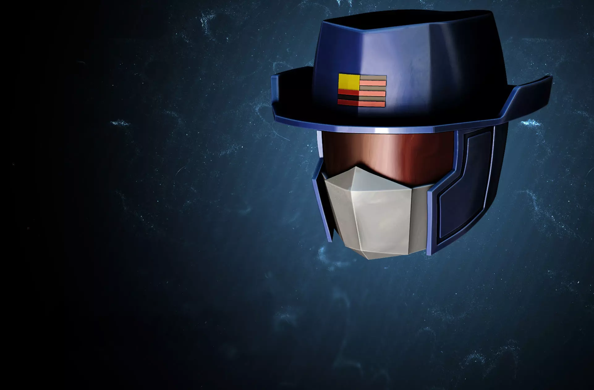 Saber rider helmets   3D print model_1
