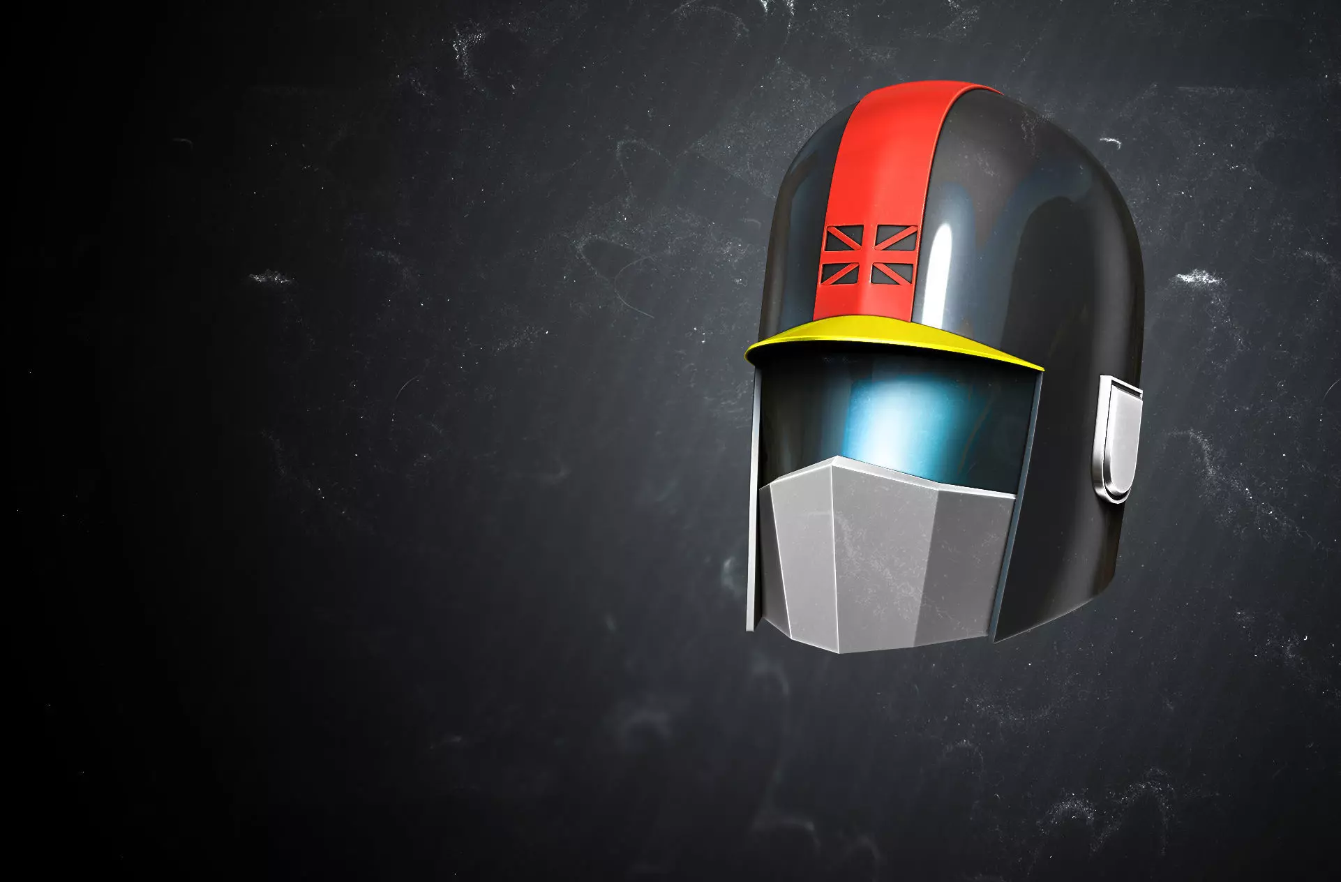 Saber rider helmets   3D print model_3