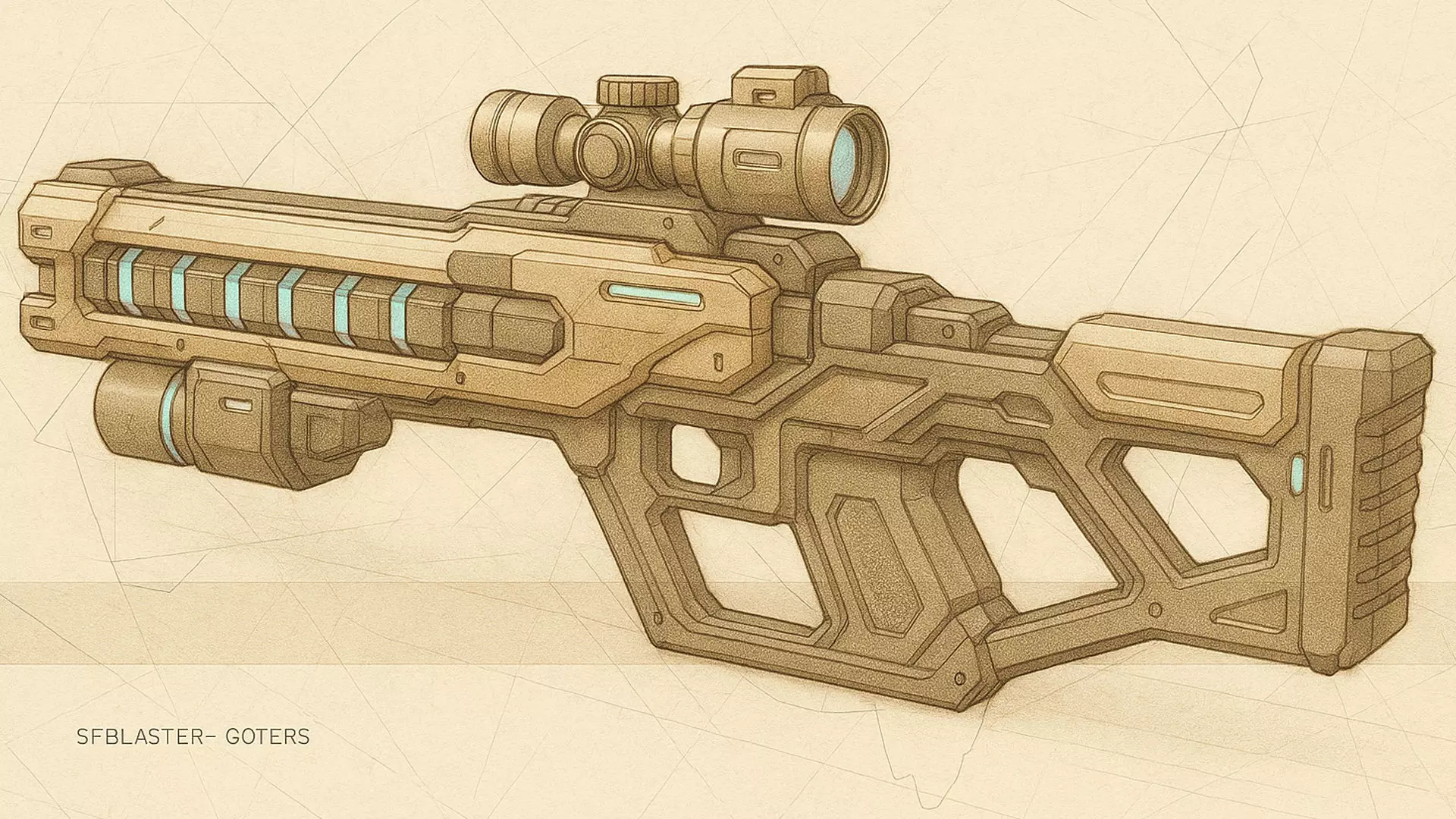 Voidlance Low-poly 3D model_0