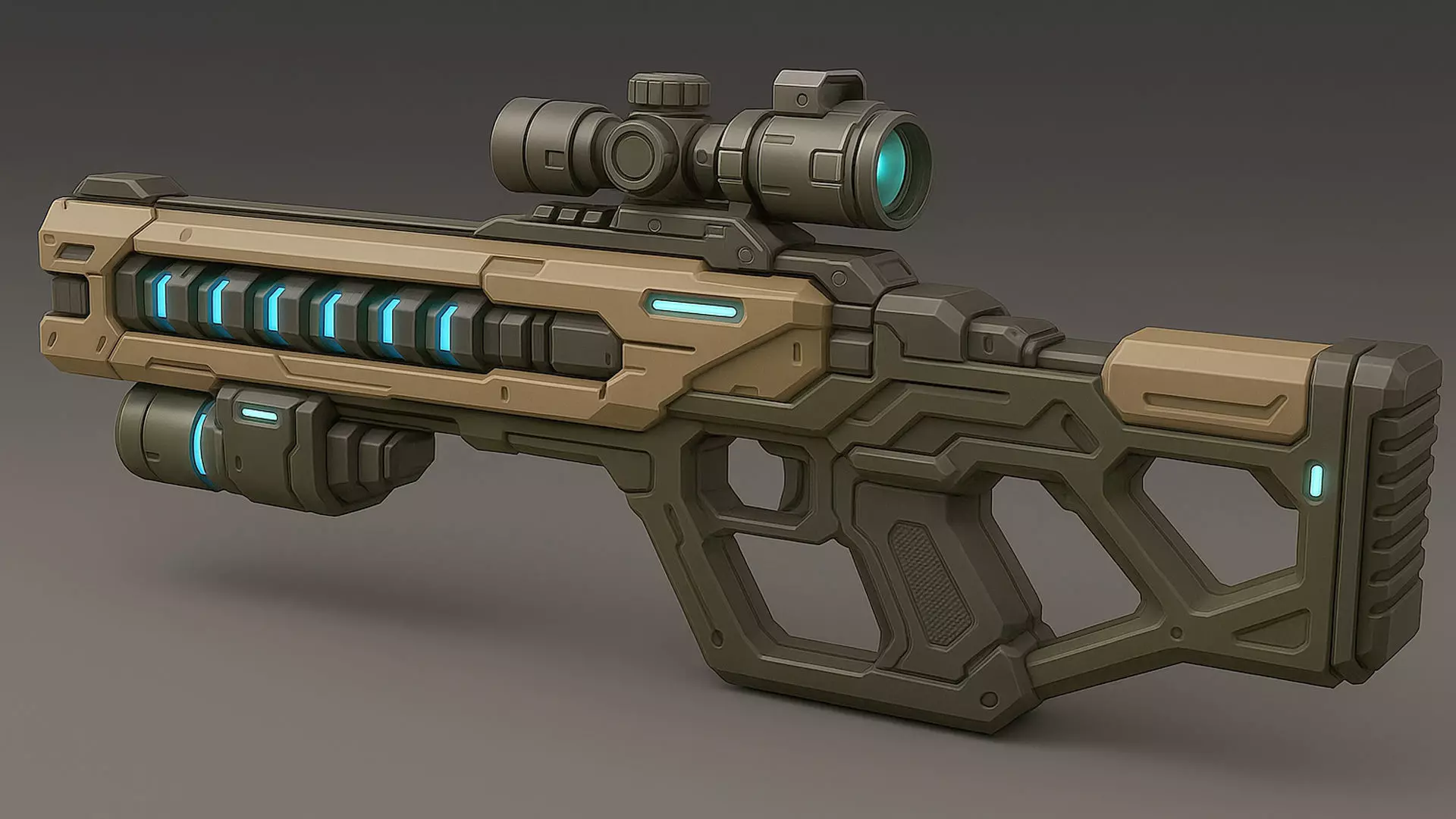 Voidlance Low-poly 3D model_1