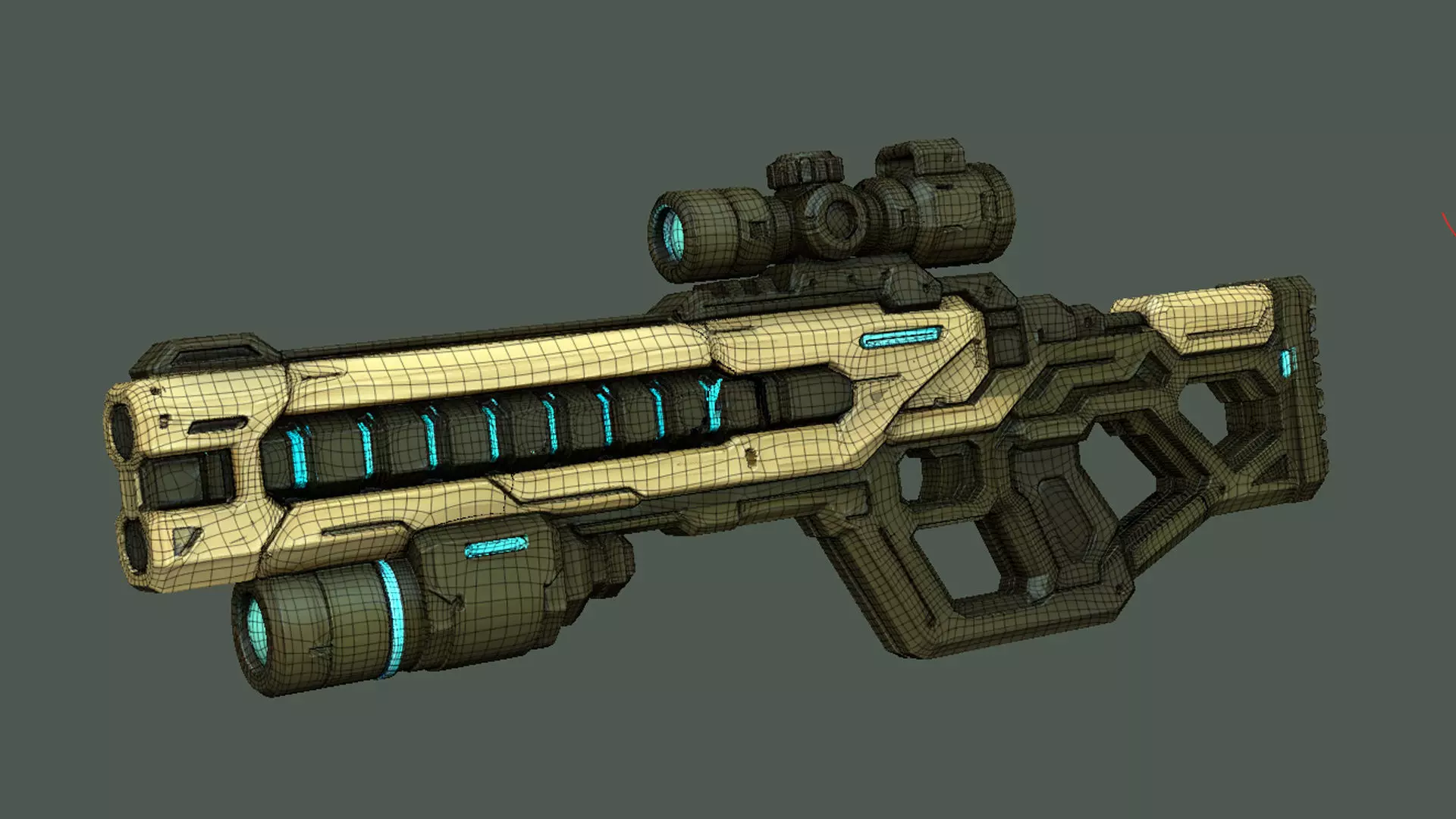 Voidlance Low-poly 3D model_2