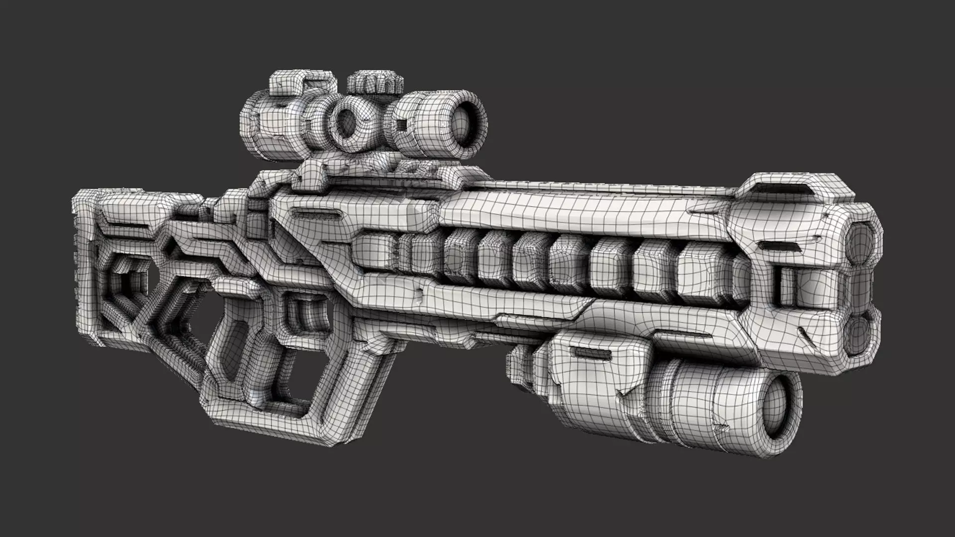 Voidlance Low-poly 3D model_3