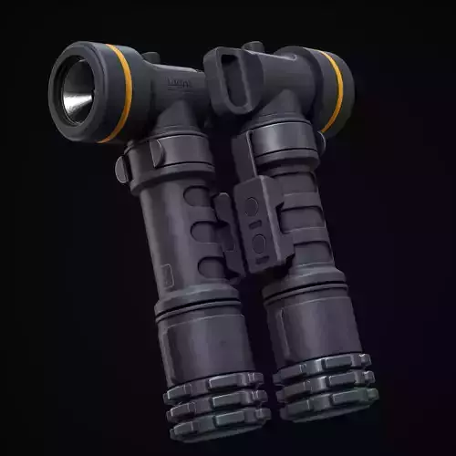 Torch Light Low-poly 3D model