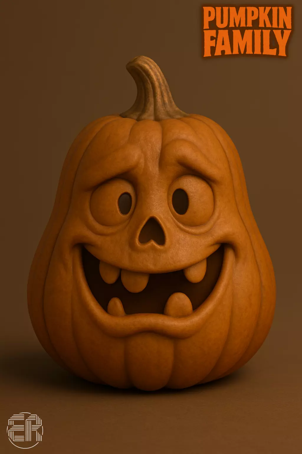 Pumpkin Family - Halloween Collection 3D print model_5
