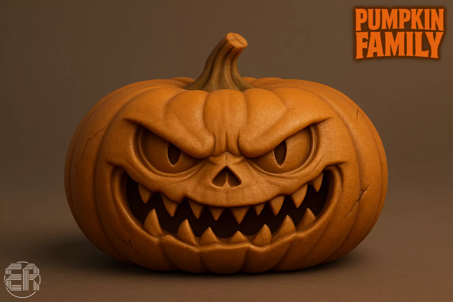 Pumpkin Family - Halloween Collection 3D print model_3