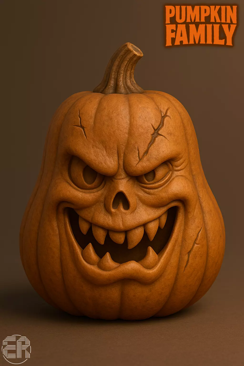 Pumpkin Family - Halloween Collection 3D print model_4