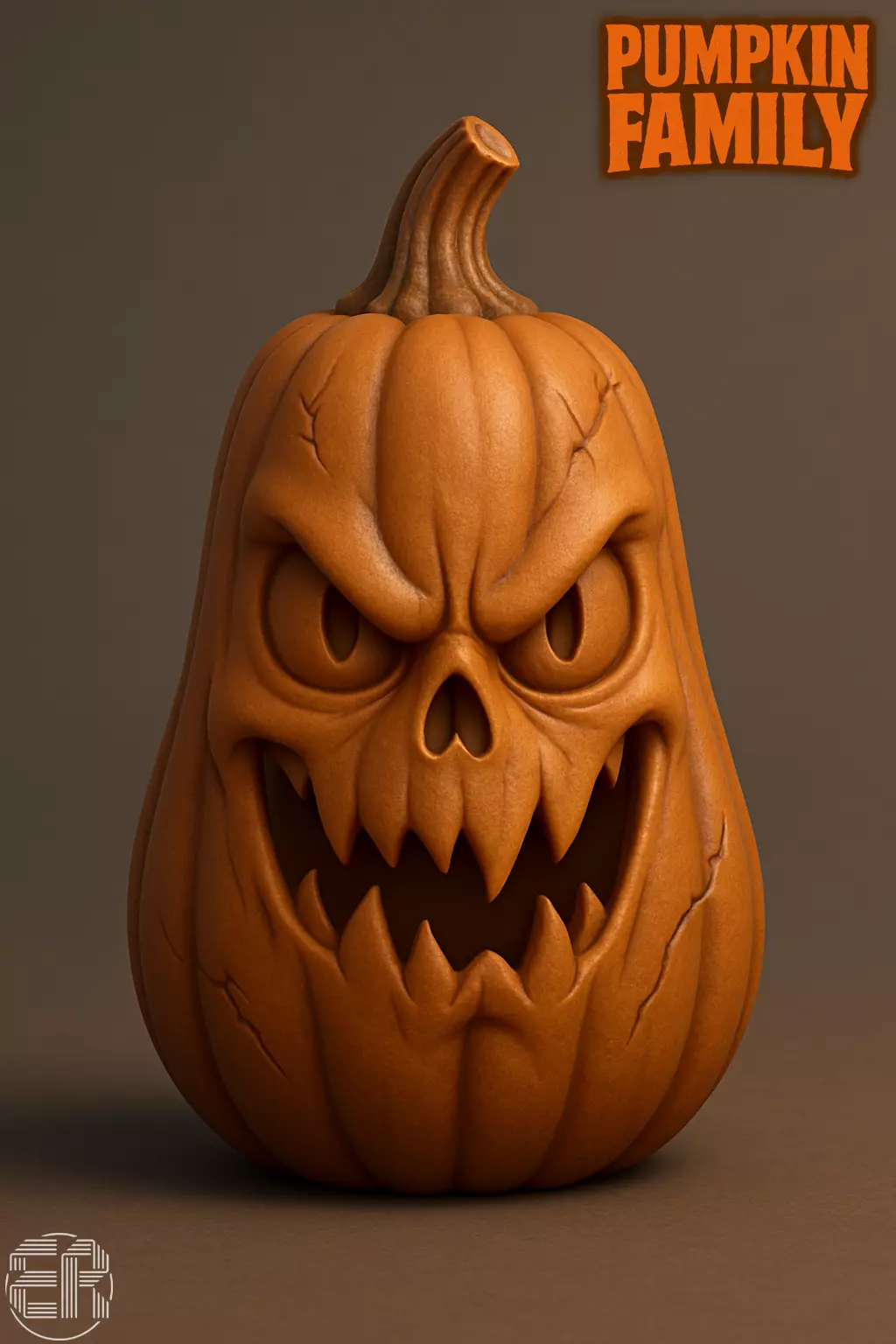 Pumpkin Family - Halloween Collection 3D print model_2