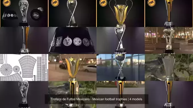 Trofeos de Futbol Mexicano - Mexican football trophies