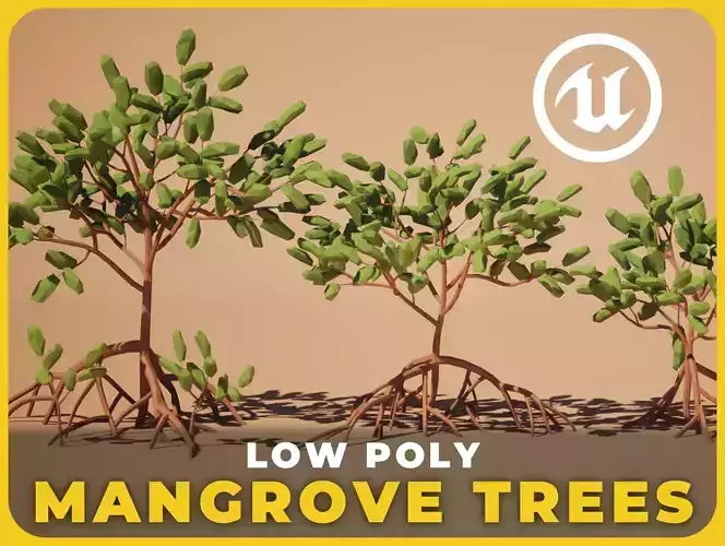 Low Poly Mangrove Trees - UE5