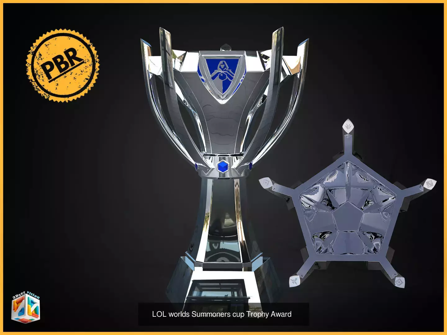 Egames Esports digital trophies bundle 3D Model Collection_4