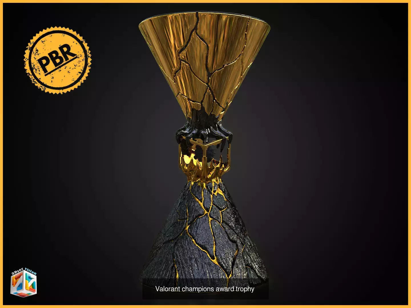 Egames Esports digital trophies bundle 3D Model Collection_3