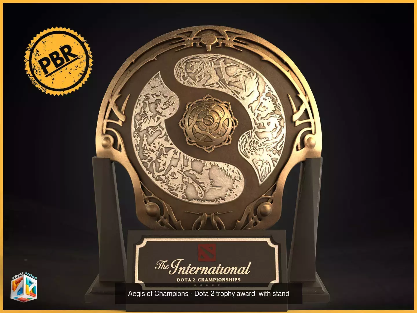 Egames Esports digital trophies bundle 3D Model Collection_5