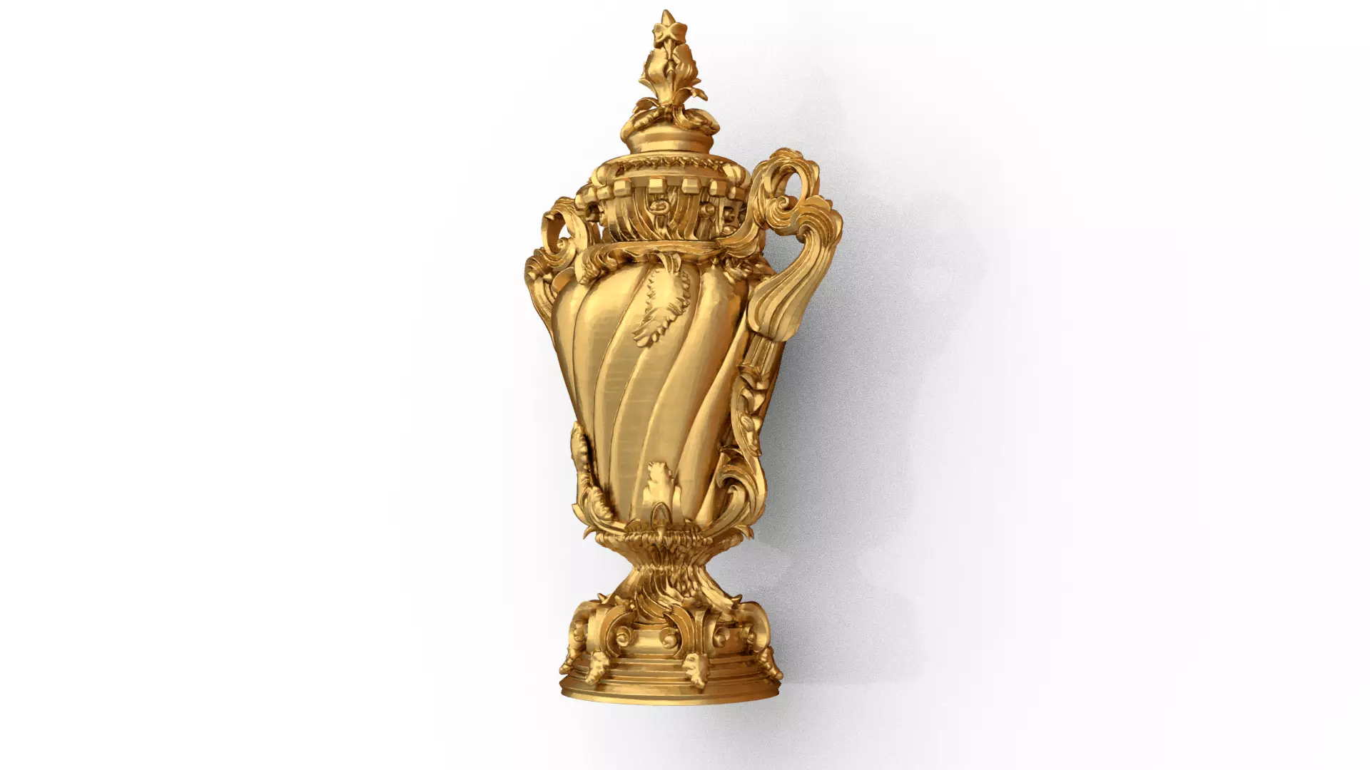 Classical urn decorative onlay cnc 3d printing stl 04 3D print model_4