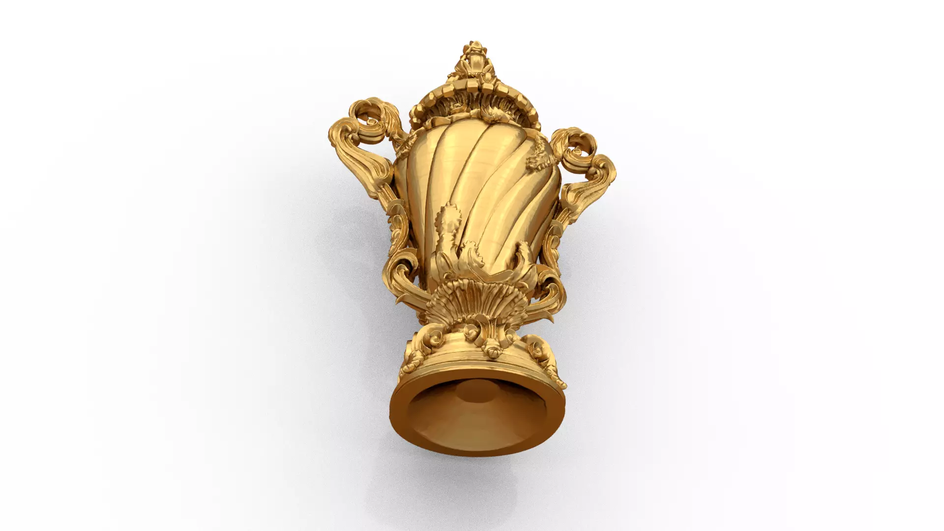 Classical urn decorative onlay cnc 3d printing stl 04 3D print model_2