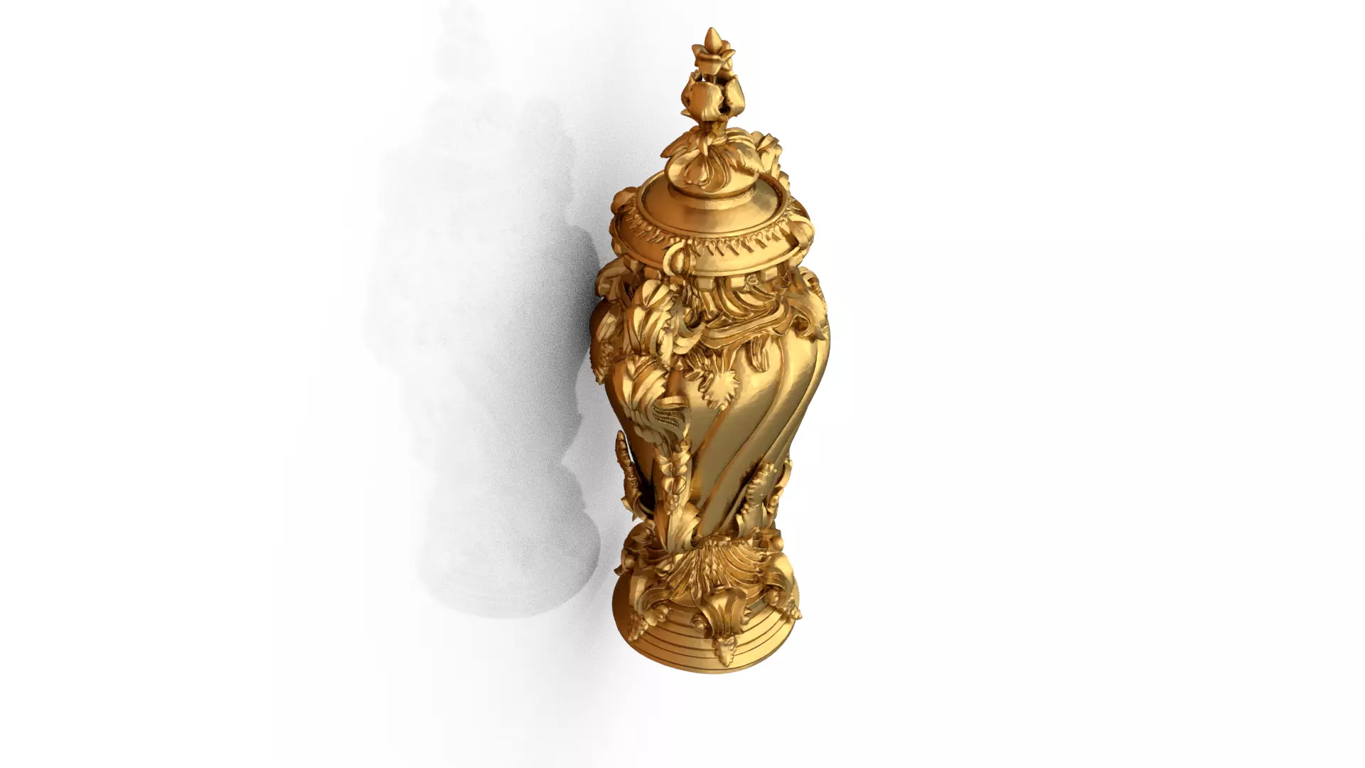 Classical urn decorative onlay cnc 3d printing stl 04 3D print model_3