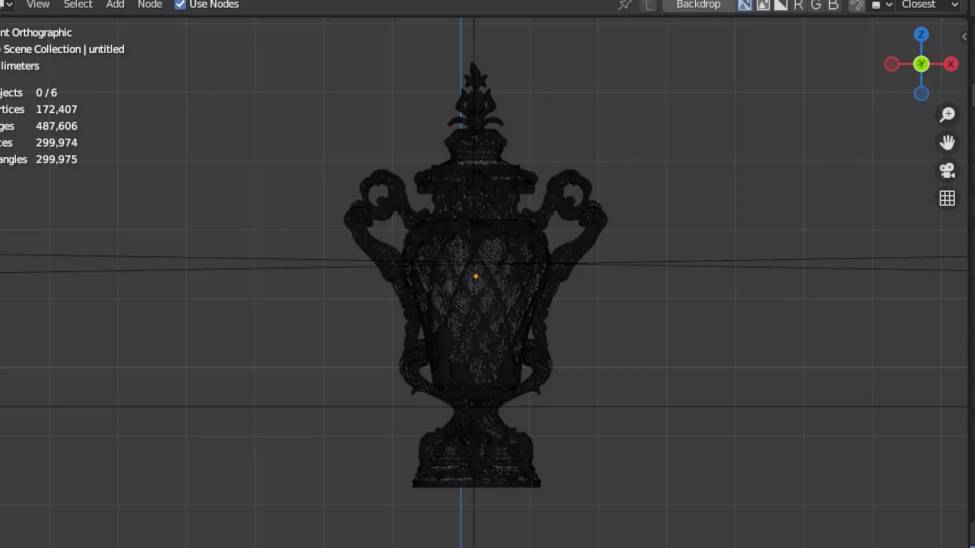 Classical urn decorative onlay cnc 3d printing stl 04 3D print model_5