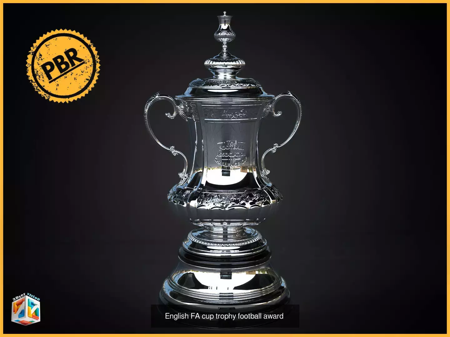 English Football Trophies Bundle 3D Model Collection_6
