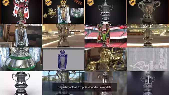 English Football Trophies Bundle