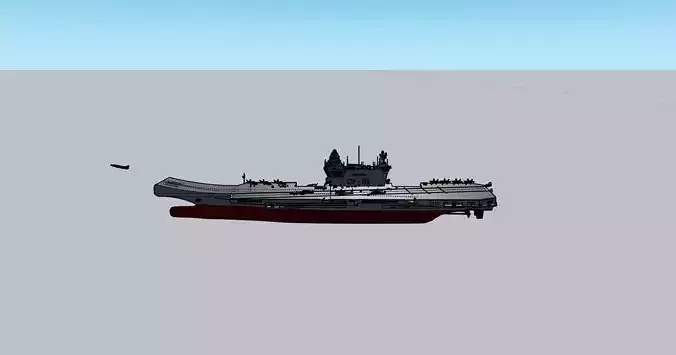 TCG Trakya Aircraft Carrier V2 3D Model STL  SketchUp Files
