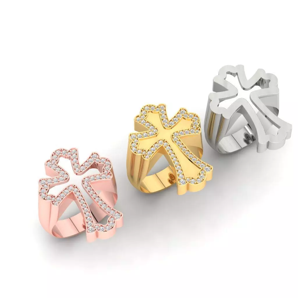 Cross Ring 3 varition stl file 3D print model