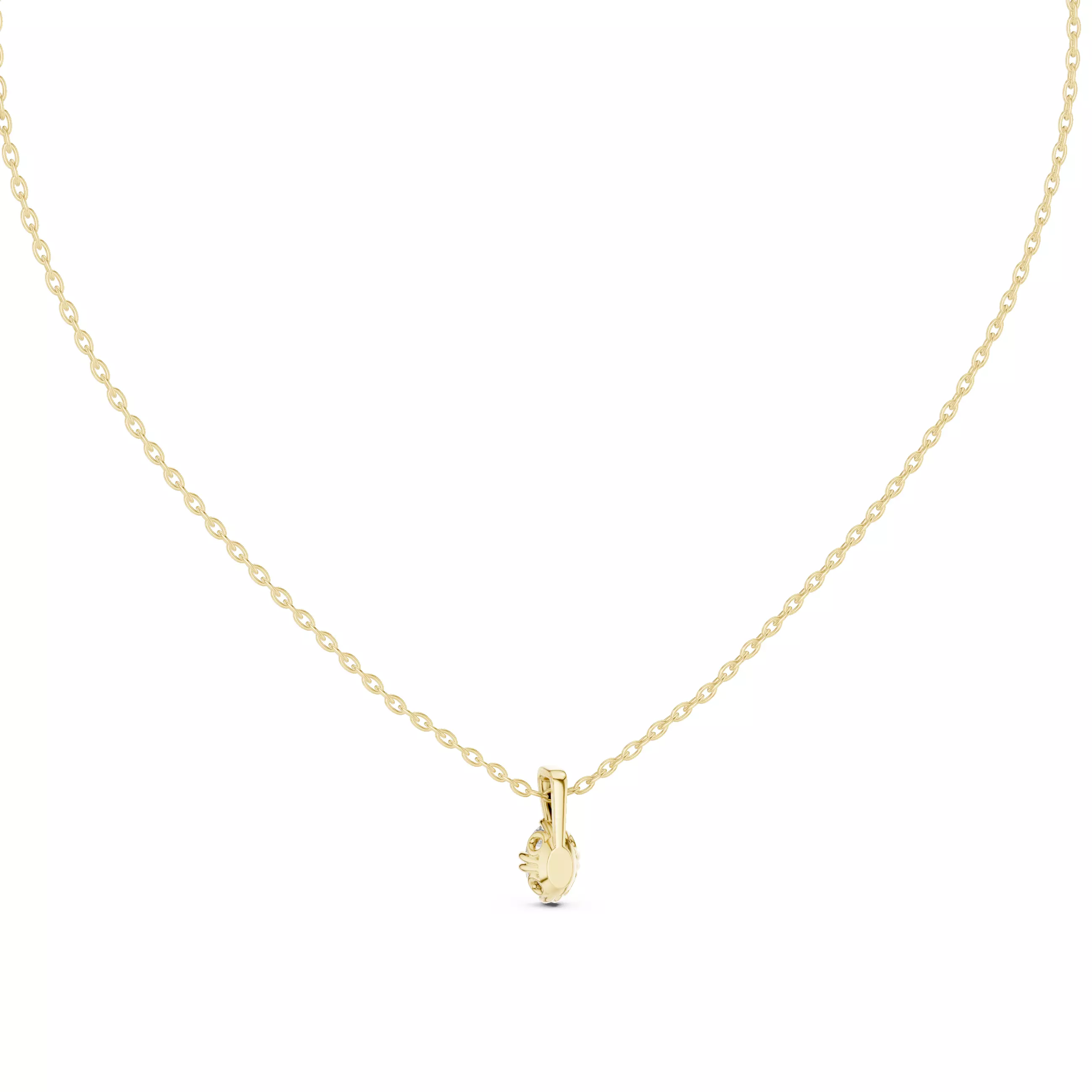 Oval Solitaire Pendant 3dm stl renders Animation Videos Details 3D print model_13