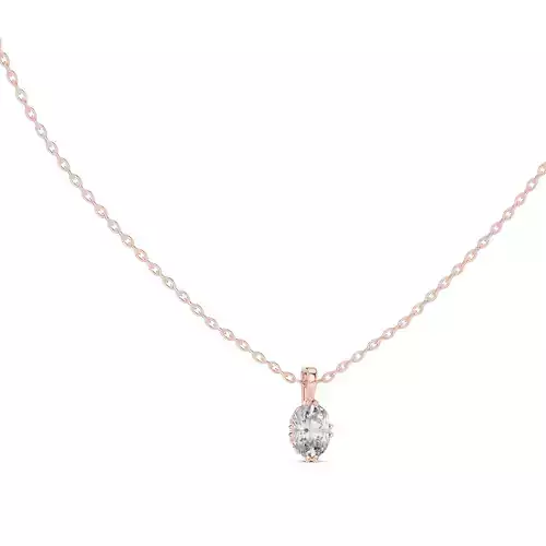 Oval Mono Solitaire Pendant 3dm stl renders Animation Videos