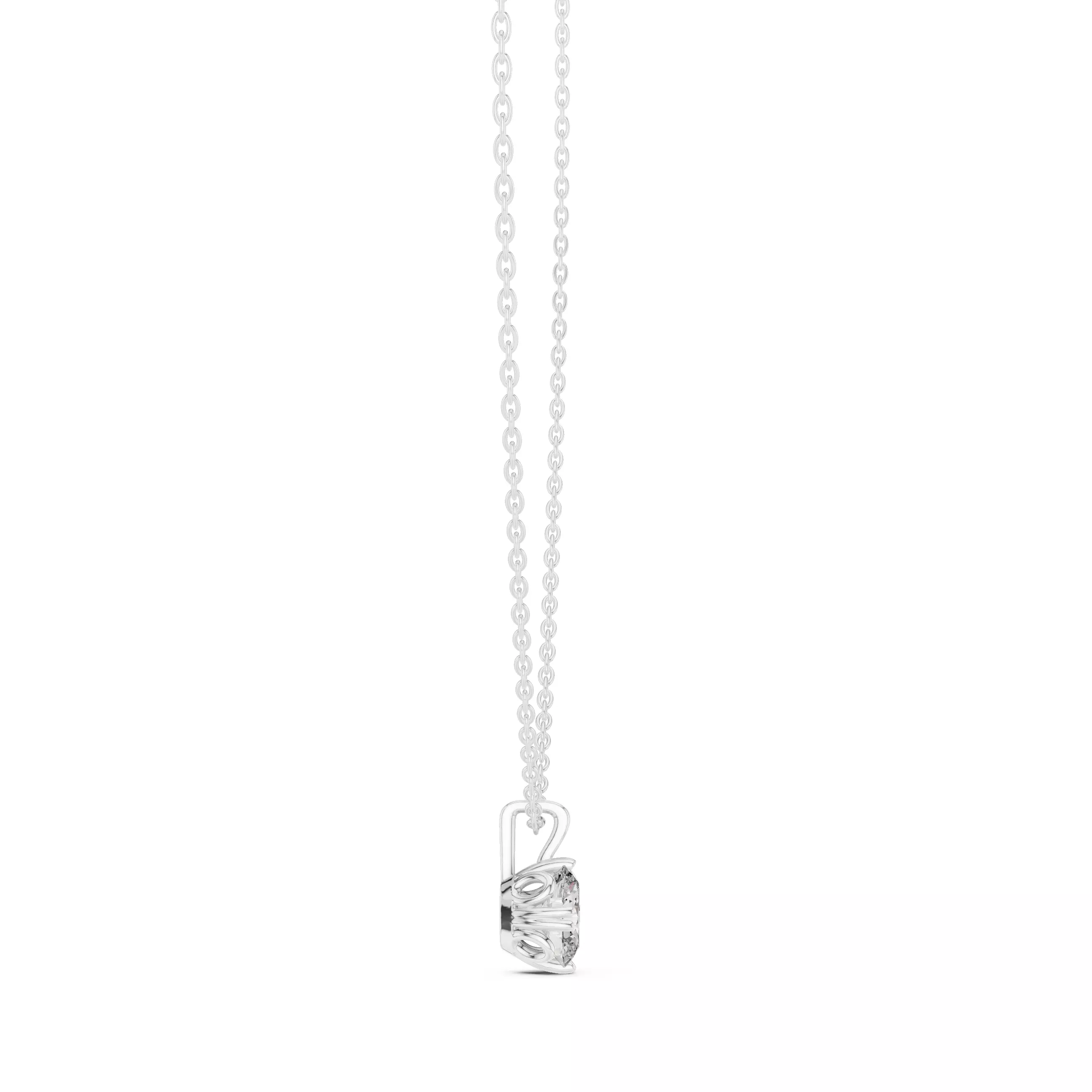 Oval Mono Solitaire Pendant 3dm stl renders Animation Videos 3D print model_8