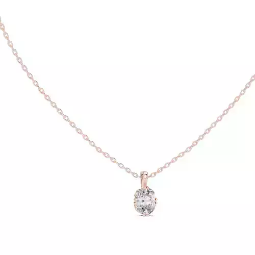 Oval Mono Solitaire Pendant 3dm stl renders Animation Videos