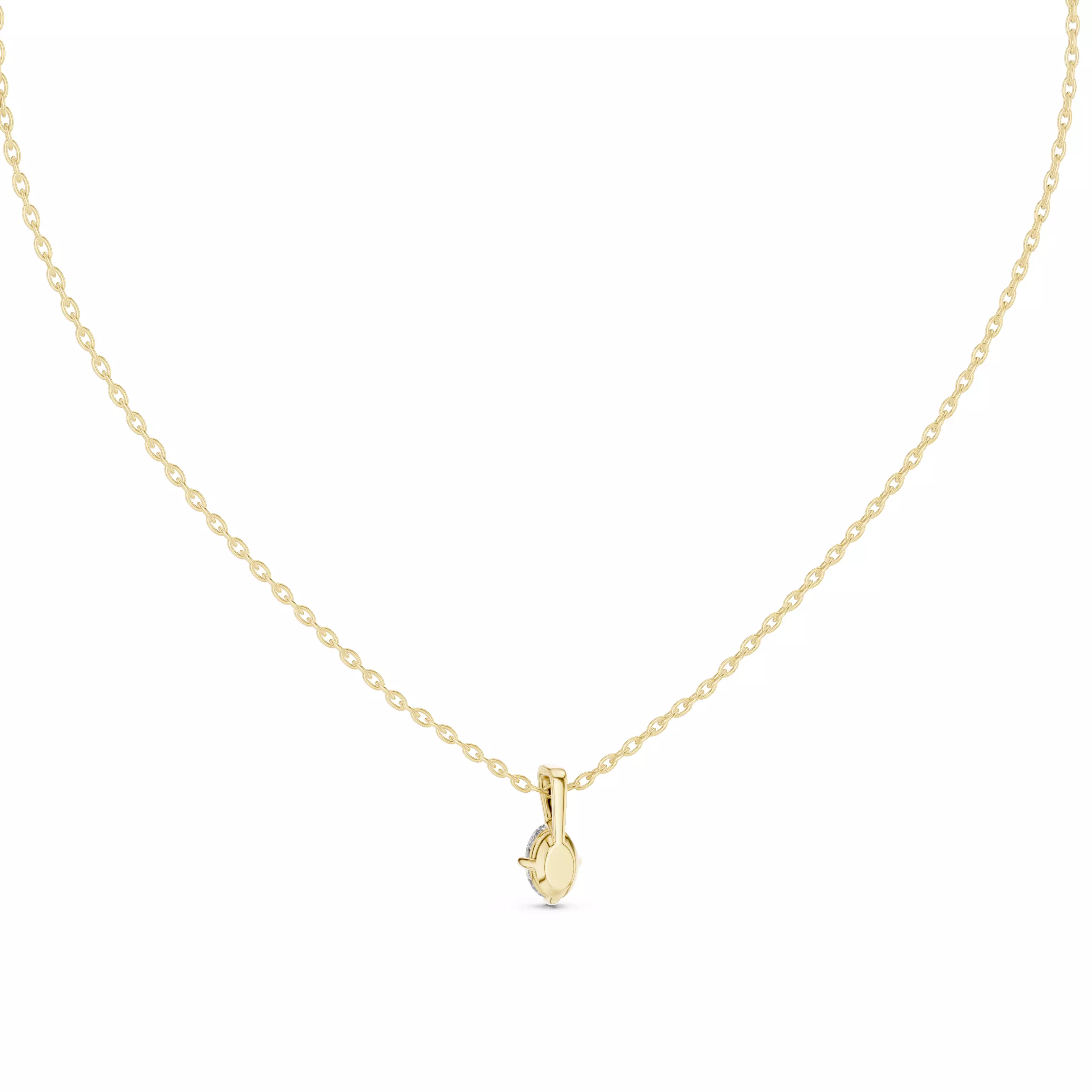 Oval Solitaire Pendant 3dm stl renders Animation Videos Details 3D print model_13