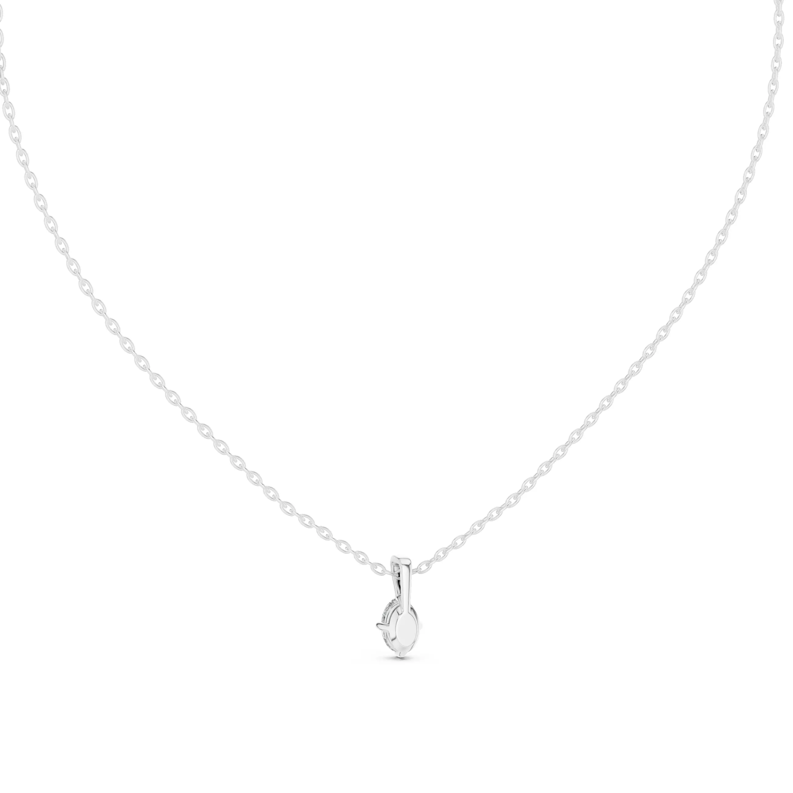 Oval Solitaire Pendant 3dm stl renders Animation Videos Details 3D print model_9