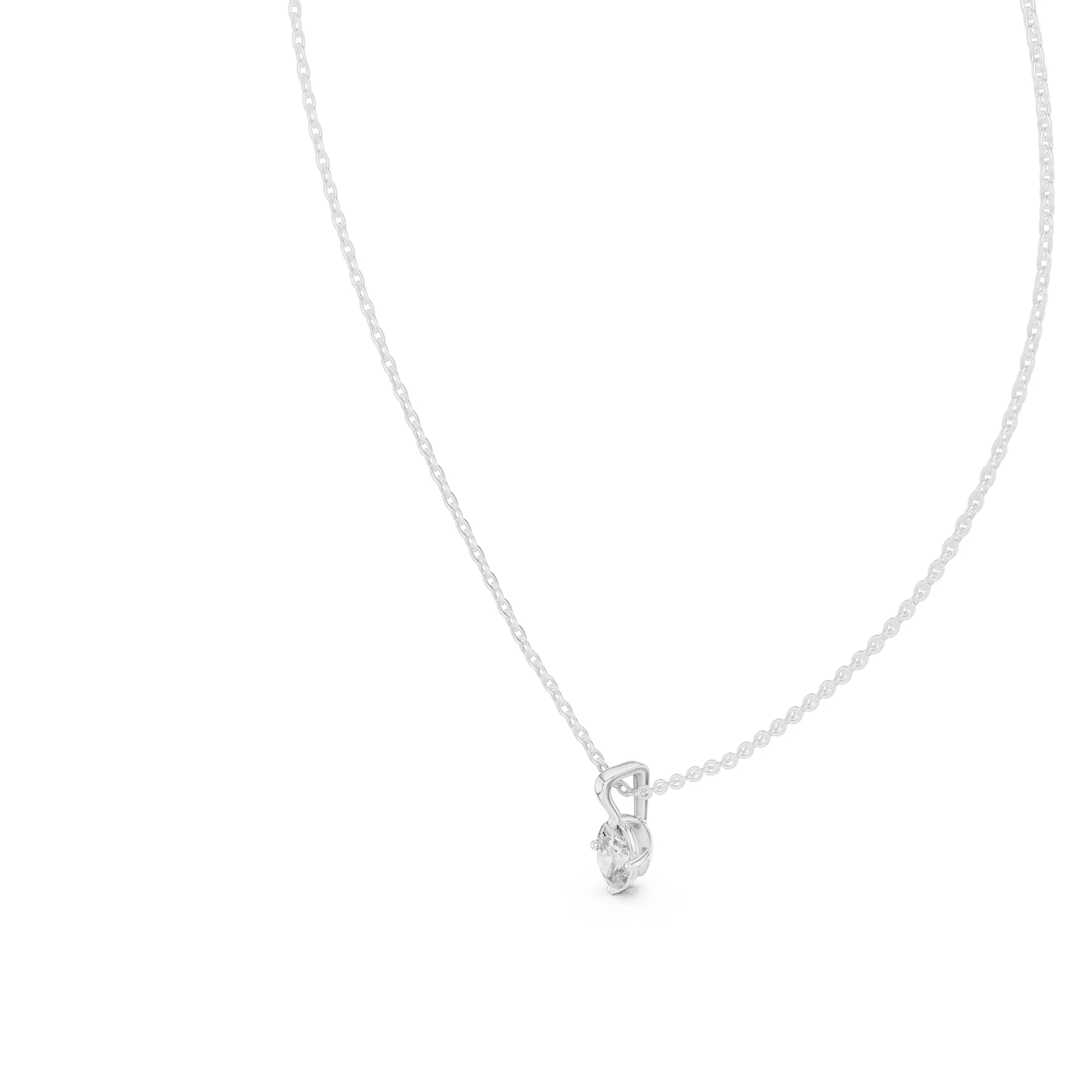 Oval Solitaire Pendant 3dm stl renders Animation Videos Details 3D print model_7