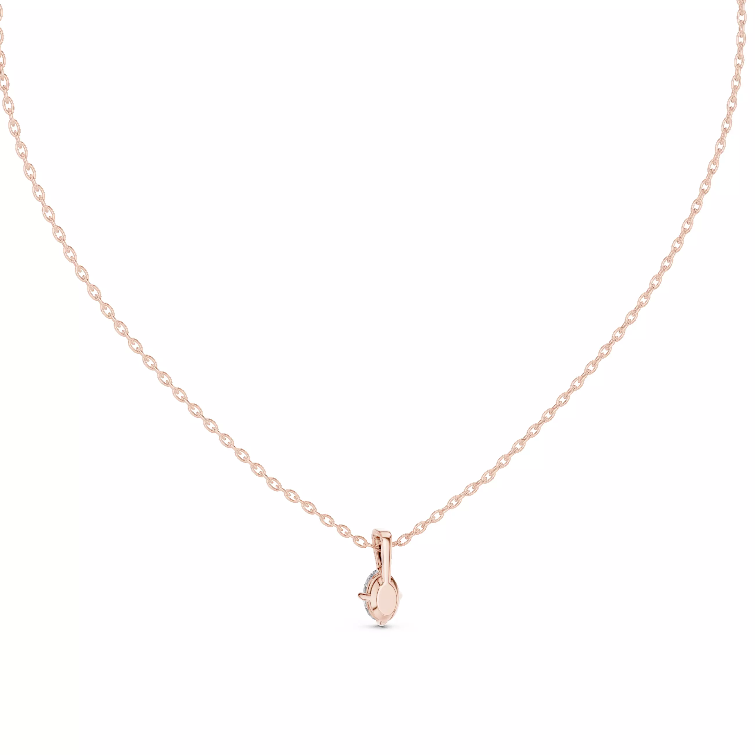 Oval Solitaire Pendant 3dm stl renders Animation Videos Details 3D print model_5