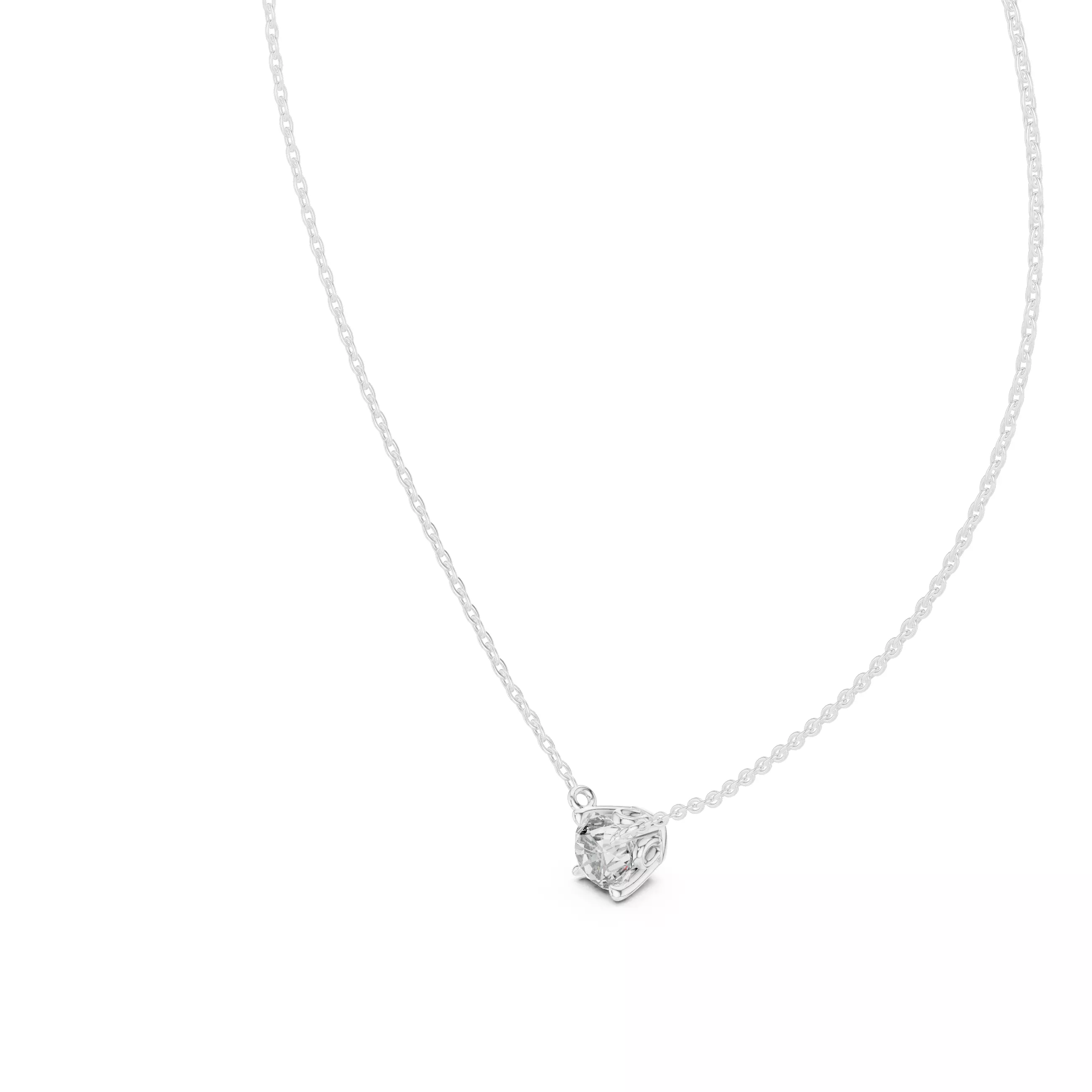 Round Solitaire Pendant 3dm stl renders Animation Videos Details 3D print model_7