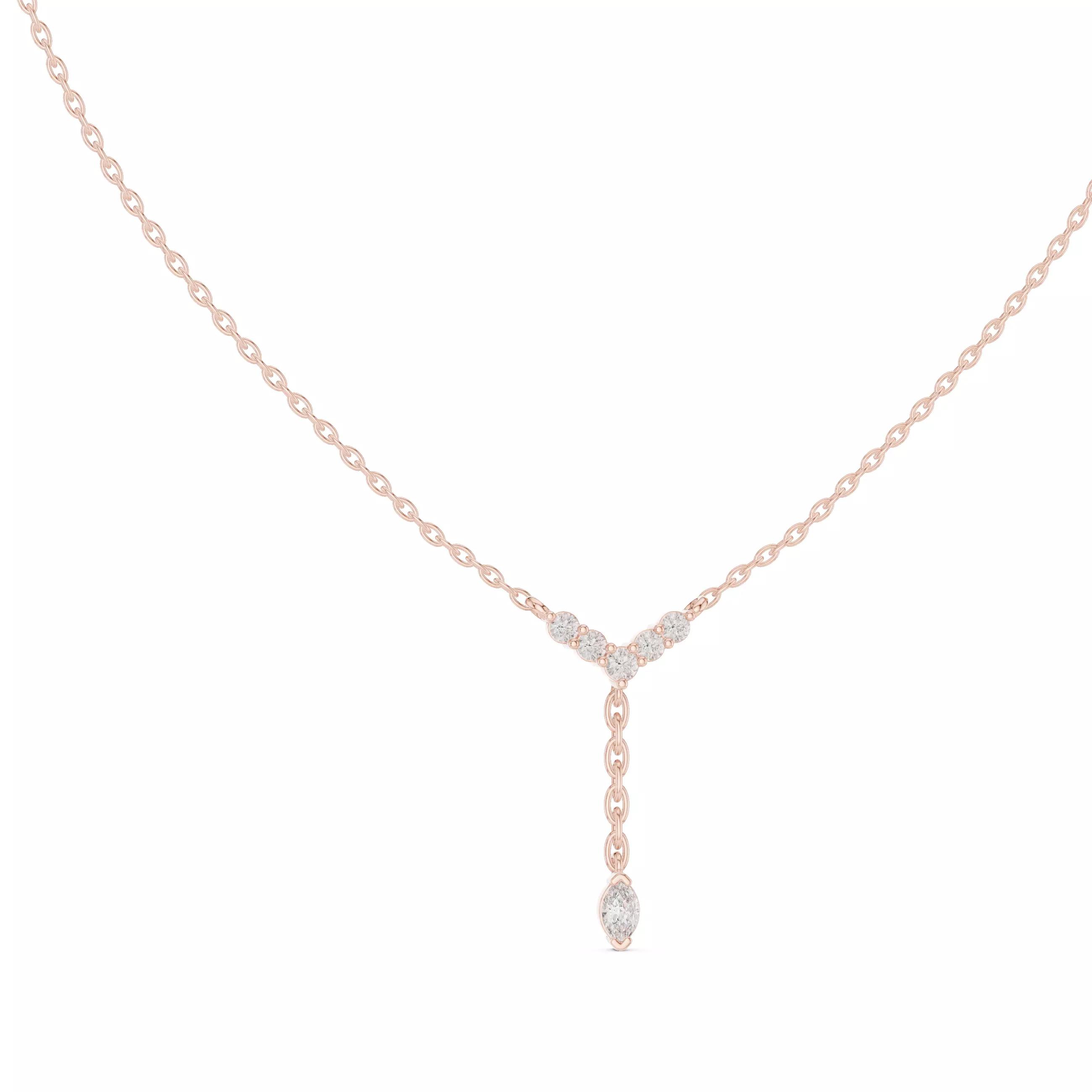 Marquise Round Diamond Pendant 3dm stl renders Animation Videos 3D print model_0