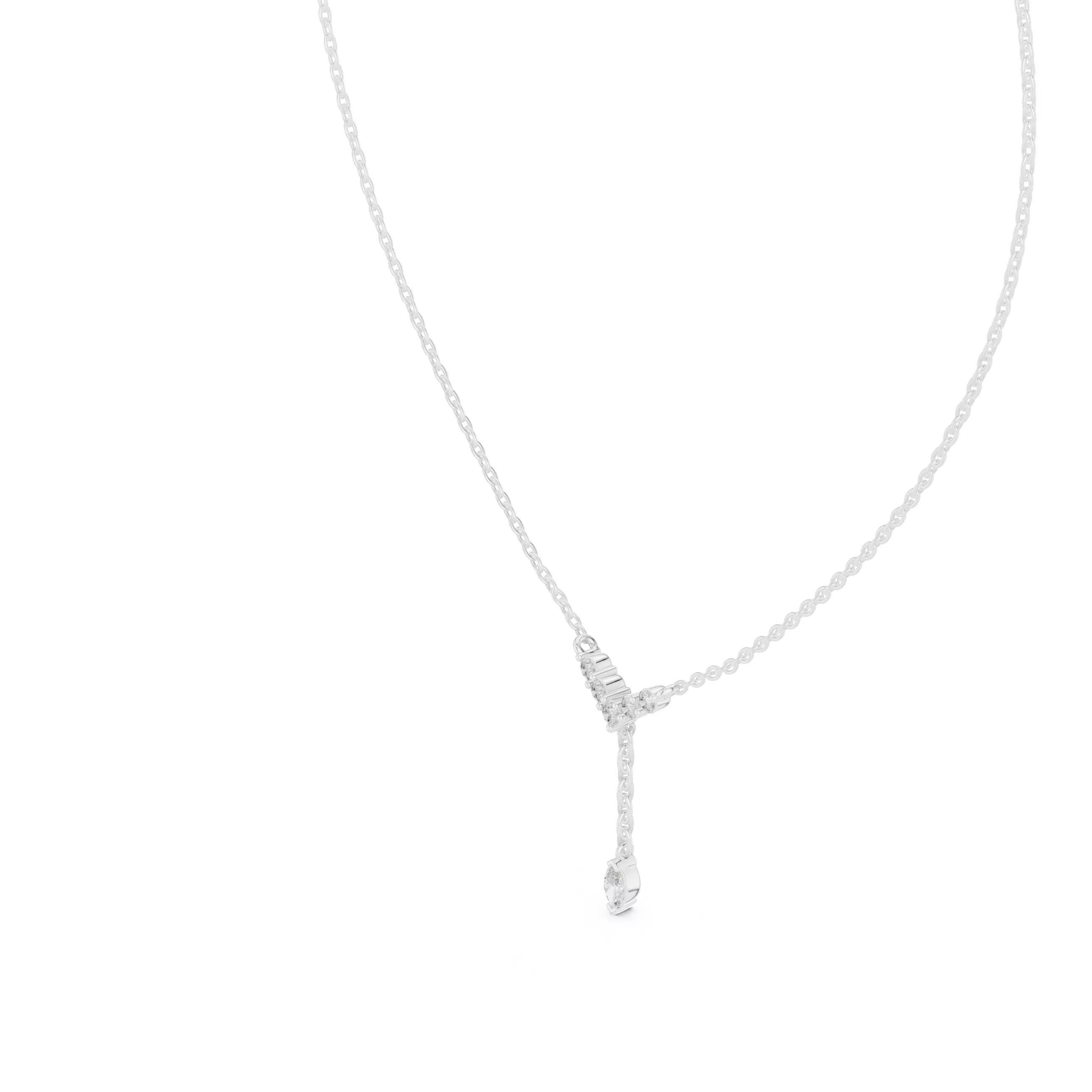 Marquise Round Diamond Pendant 3dm stl renders Animation Videos 3D print model_7